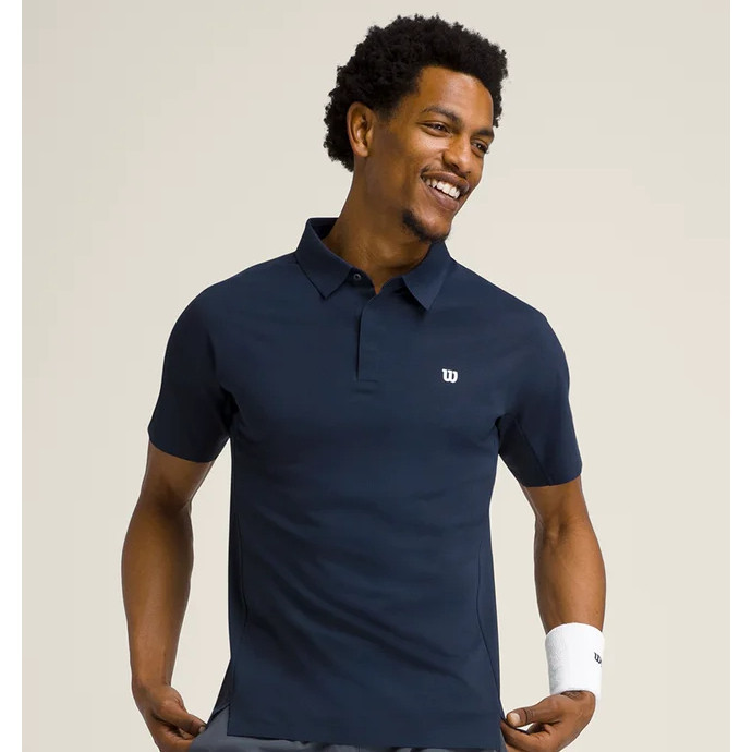 [Quick-Dry] Wilson Men Daily Court Tennis Polo Shirt T-Shirt Tee 4 Colors Athletic Fit WM20056512