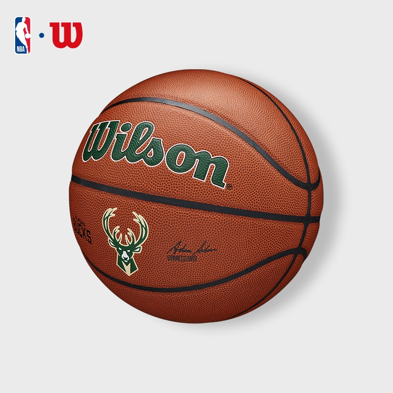 Wilson NBA Milwaukee Bucks Official Indoor/Outdoor Basketball