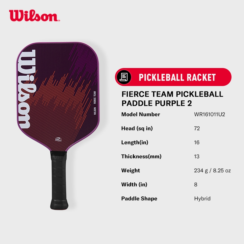 Wilson Fierce Team Pickleball Paddle
