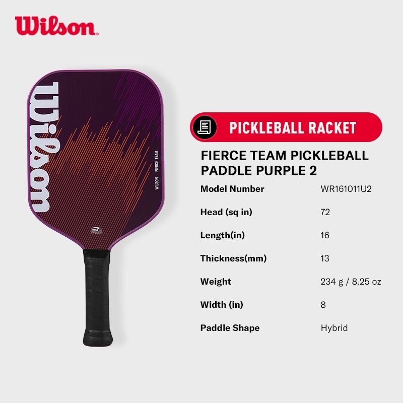 Wilson Fierce Team Pickleball Paddle