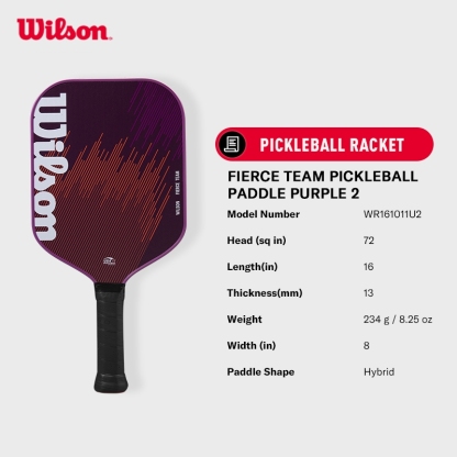 Wilson Fierce Team Pickleball Paddle