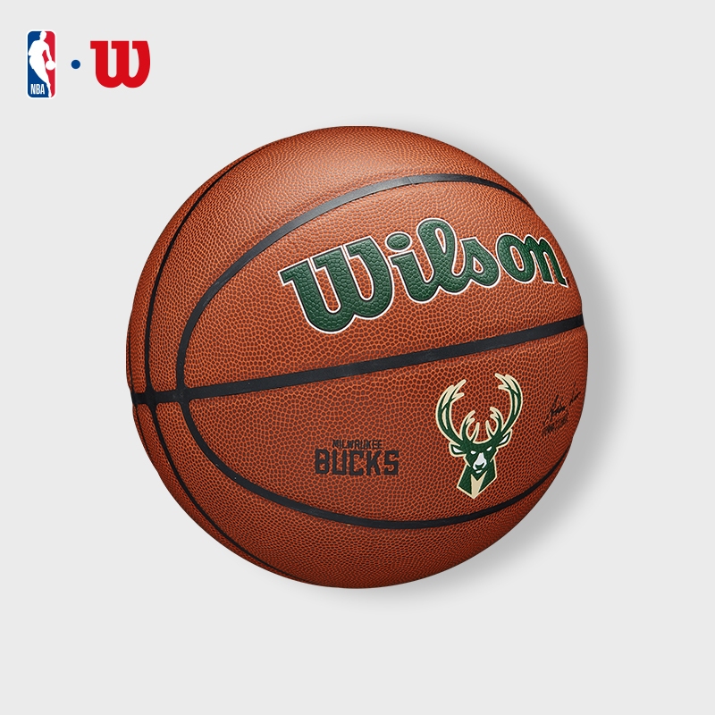 Wilson NBA Milwaukee Bucks Official Indoor/Outdoor Basketball