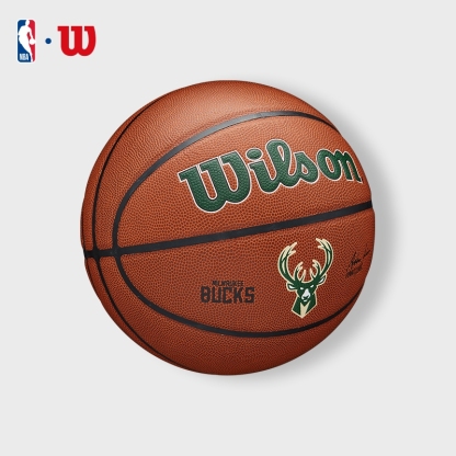 Wilson NBA Milwaukee Bucks Official Indoor/Outdoor Basketball