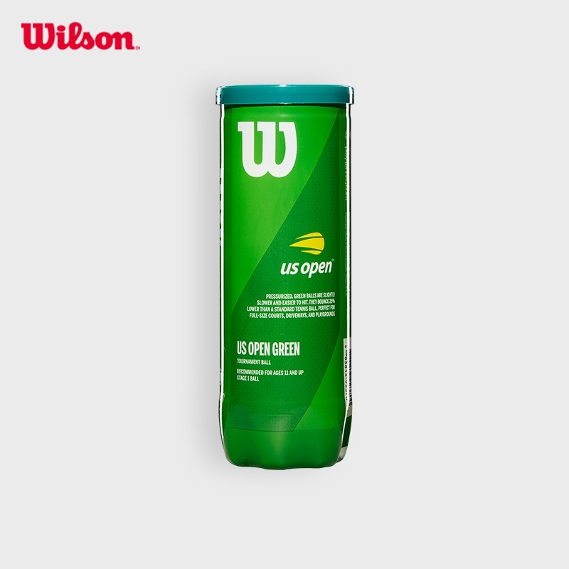 Wilson US OPEN Green Tournament Tennis Balls All Court Training (4 Cans, 12 Balls)