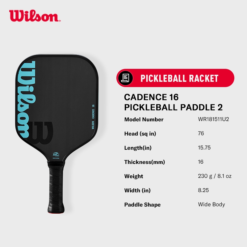 Wilson CADENCE 16 Pickleball Paddle