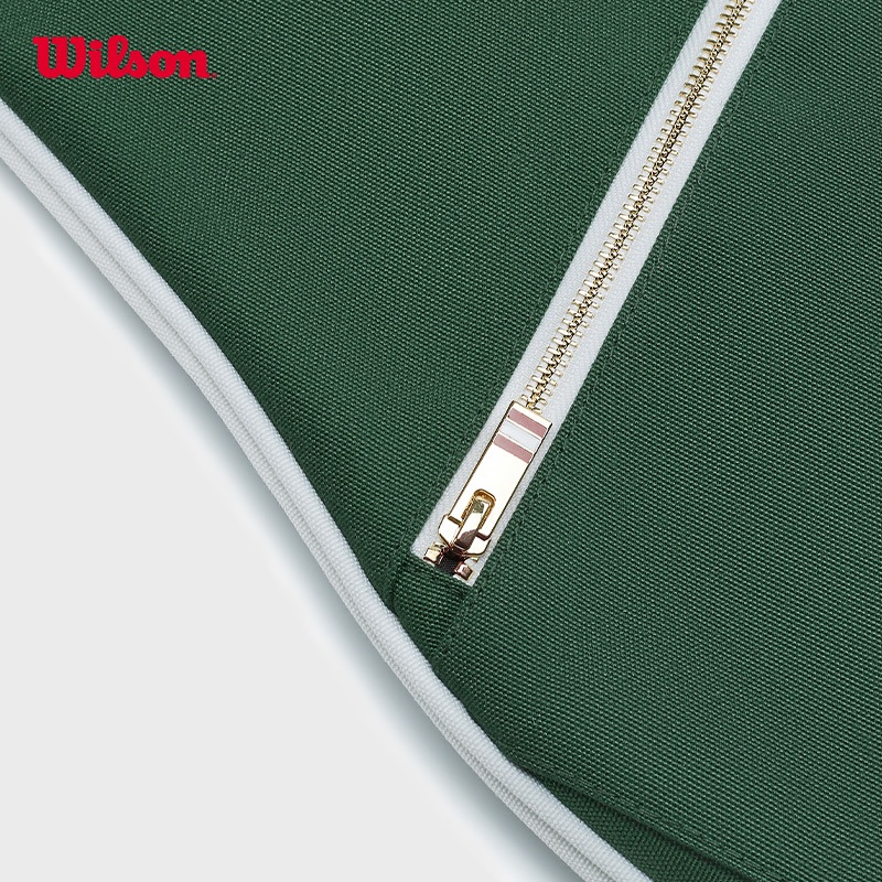 WILSON Retro Tennis Racket Cover Premium Leather Adjustable Sling Strap On-the-Go Carry WU00004331