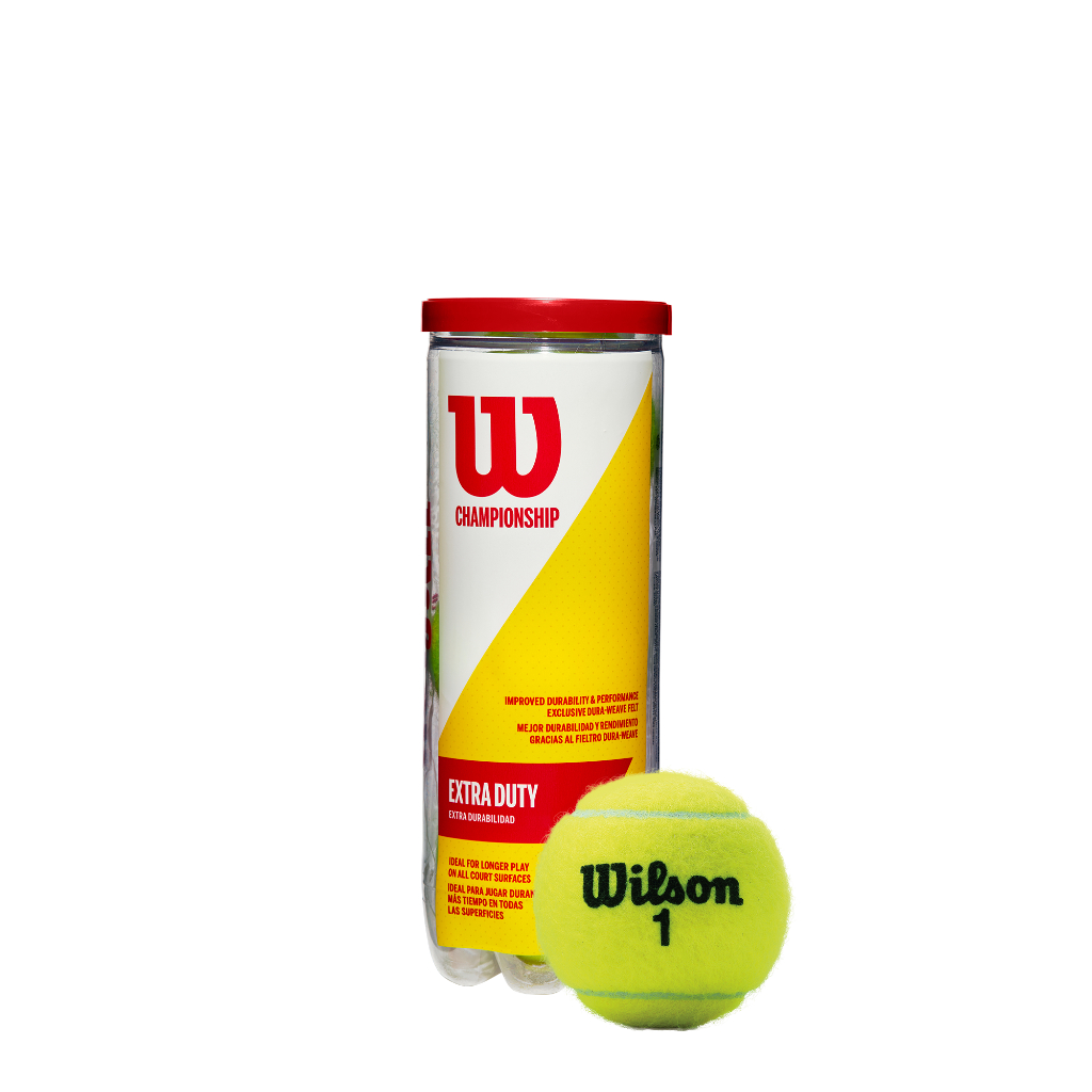 Championship Extra Duty Tennis Balls 3 Ball Can  (12 Balls)