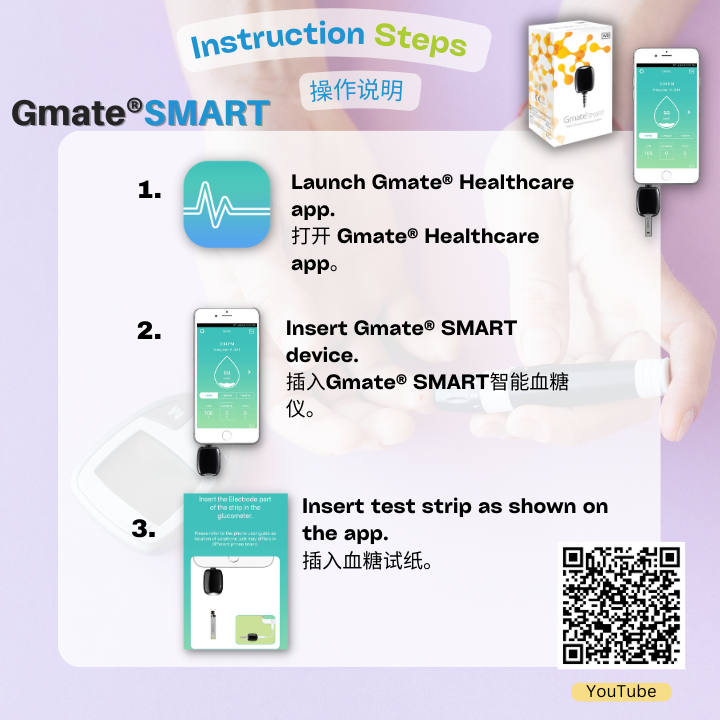 Diabetes monitoring device - GMATE SMART (iPhone Version)