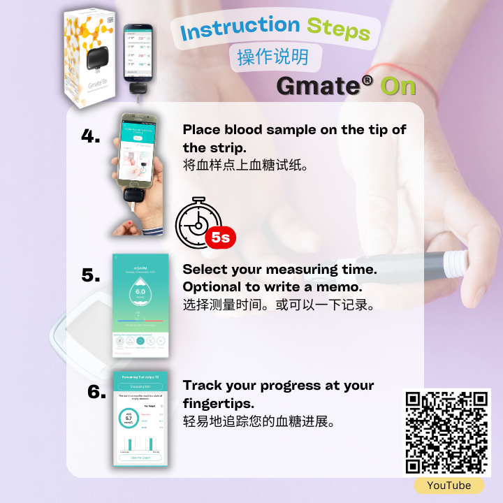 Diabetes monitoring device - GMATE ON (Android phone version)