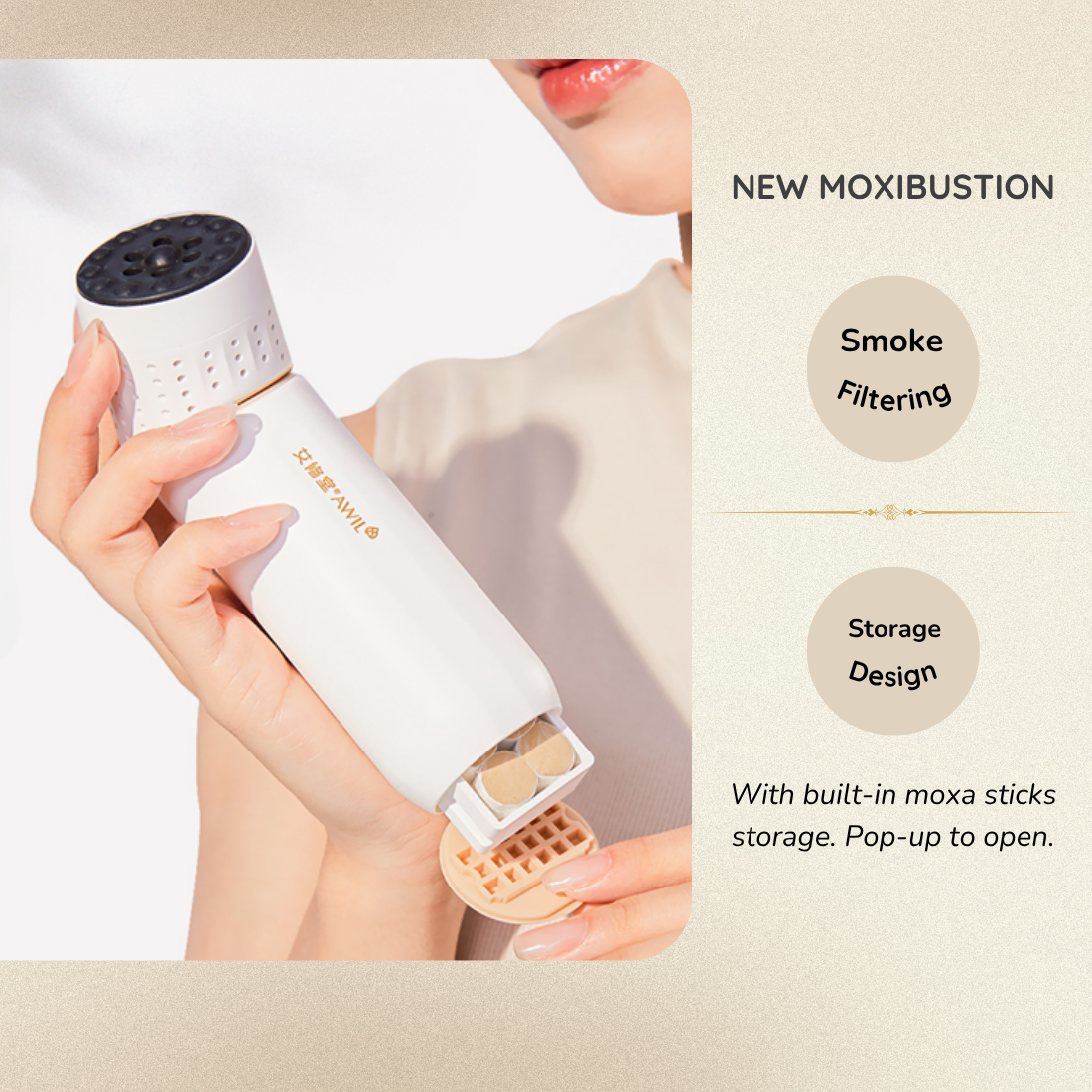 Guasha & Moxibustion Heat Massage Device For Pain Relief, TCM Healing