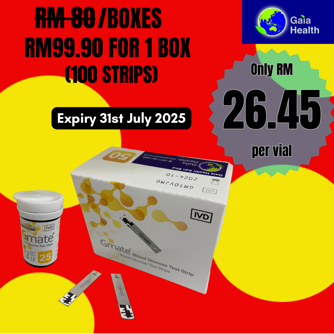 Diabetes/Blood sugar GMATE Glucometer and Test Strips 