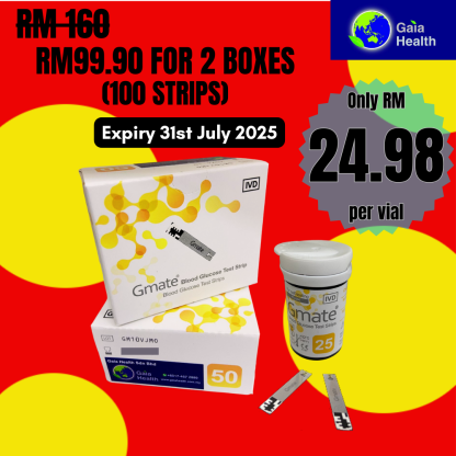 Diabetes/Blood sugar GMATE Glucometer and Test Strips 