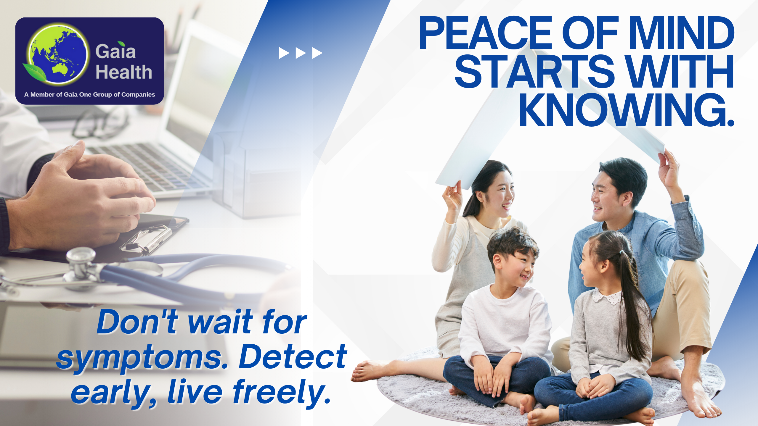 Doctor consulting with patient for comprehensive health screening and early detection at Gaia Health