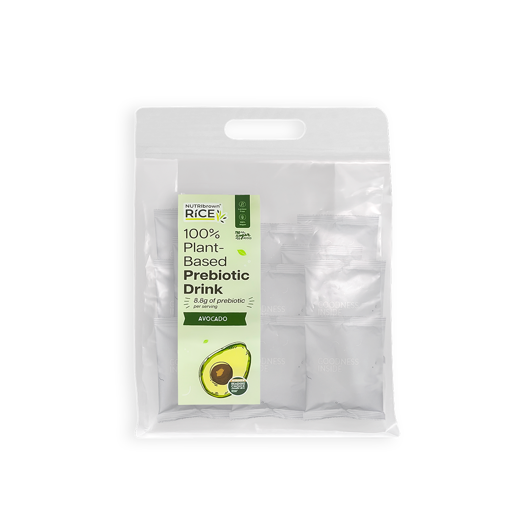 NutriBrownRice® Avocado Prebiotic Drink: Gut Health, Brain Boost, Immune Support