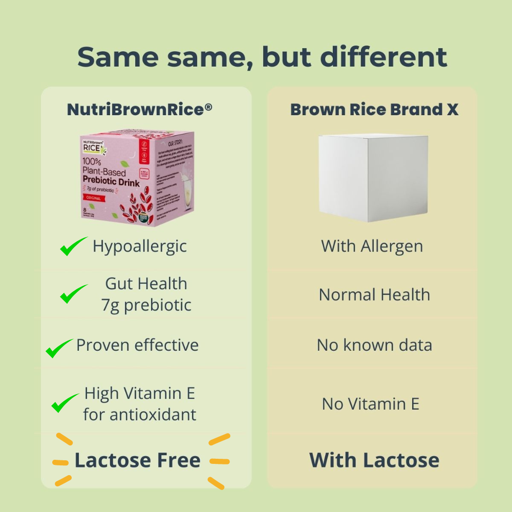 NutriBrownRice® - Original (Prebiotic, No Sugar Added): Improve your Digestive Health