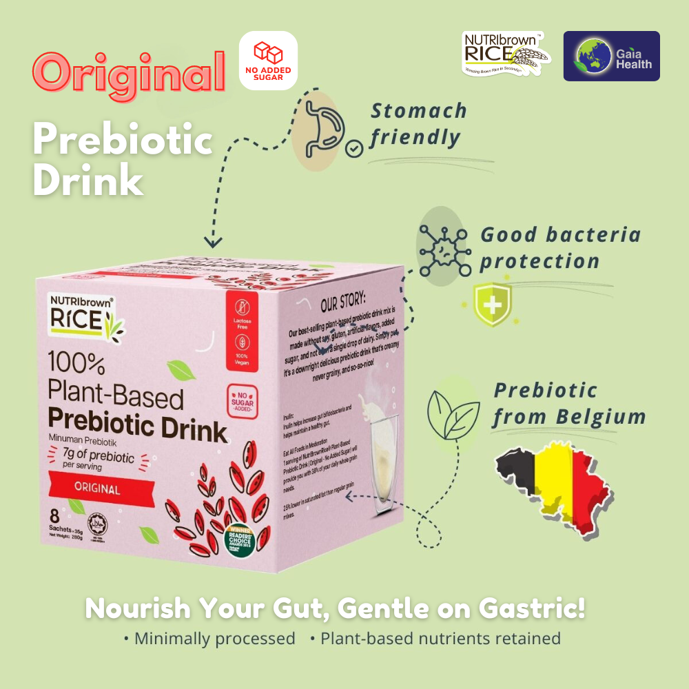 NutriBrownRice® - Original (Prebiotic, No Sugar Added): Improve your Digestive Health