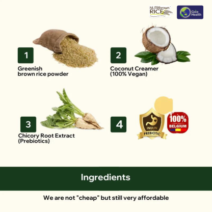 NutriBrownRice® - Original (Prebiotic, No Sugar Added): Improve your Digestive Health