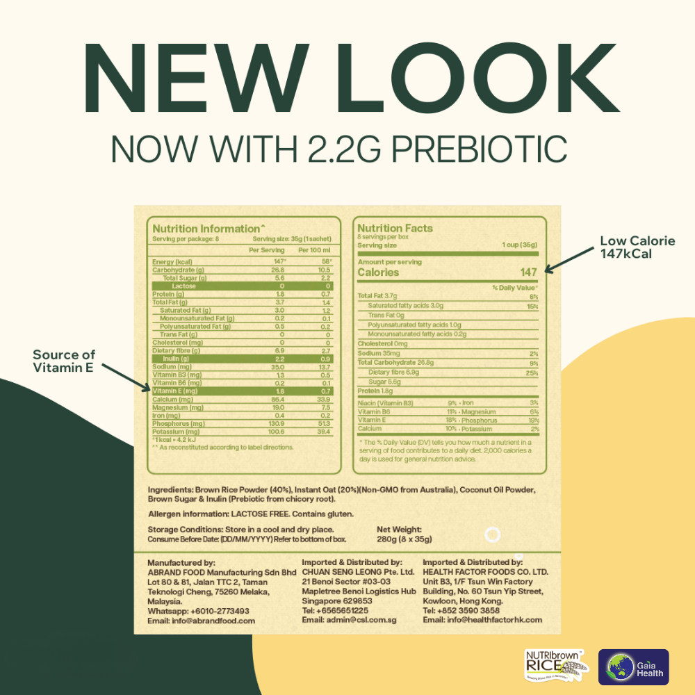 NutriBrownRice® – Oat Added with Prebiotic: Heart Health & Digestive Wellness