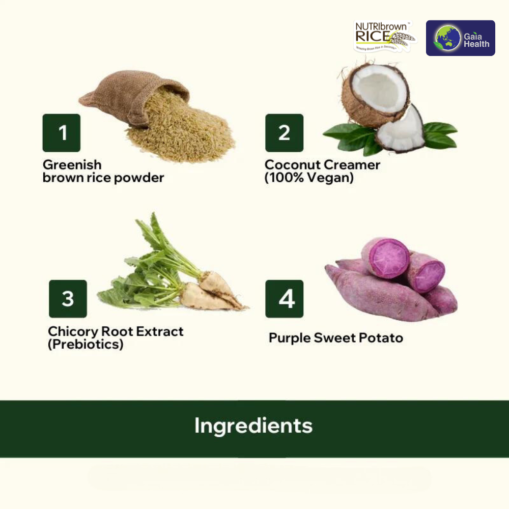 NutriBrownRice®- Purple Sweet Potato Added with Prebiotic, Diabetic Friendly