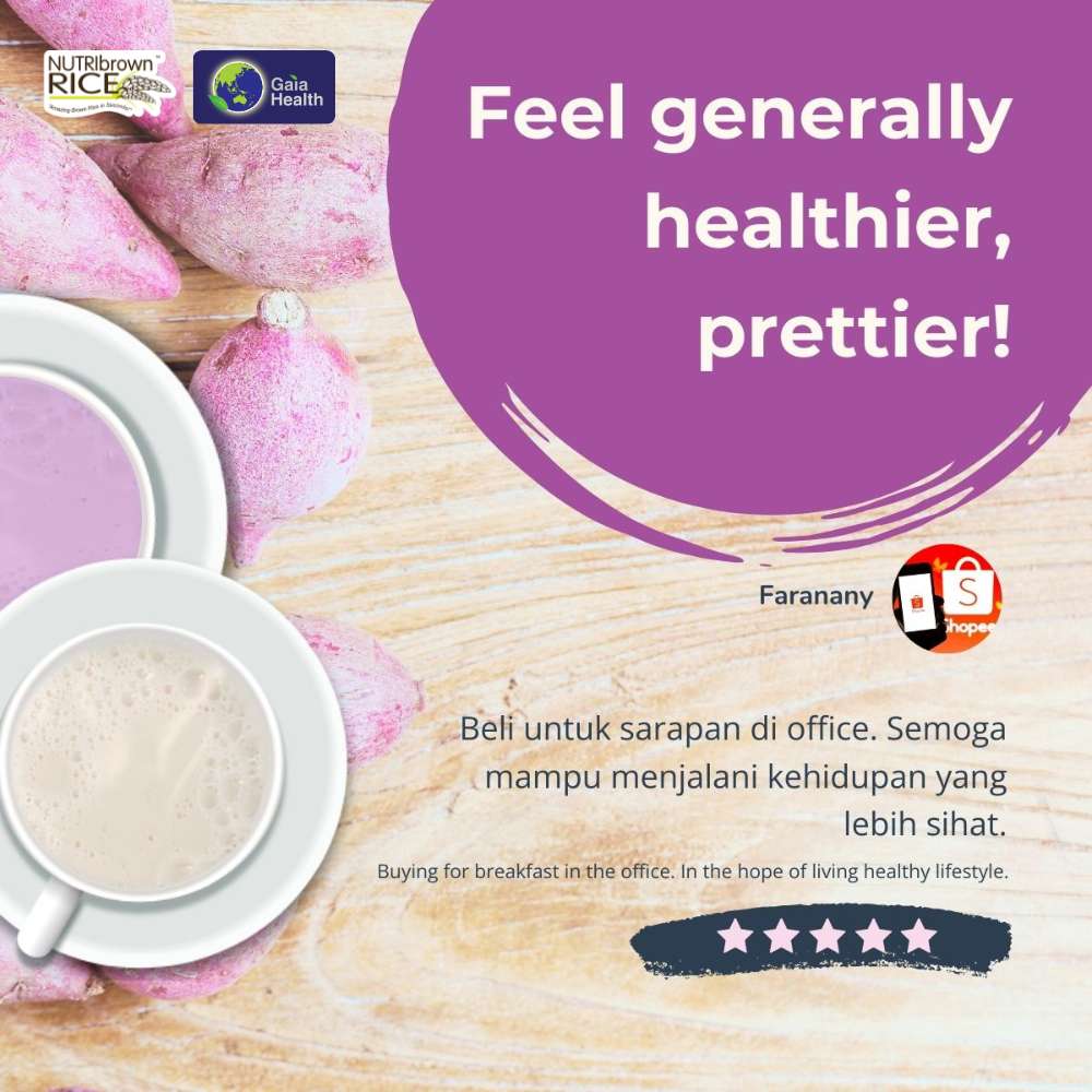 NutriBrownRice®- Purple Sweet Potato Added with Prebiotic, Diabetic Friendly