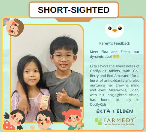 OptifyKids - Brain Development with Eye care supplement for kids [60 tablets/bottle]