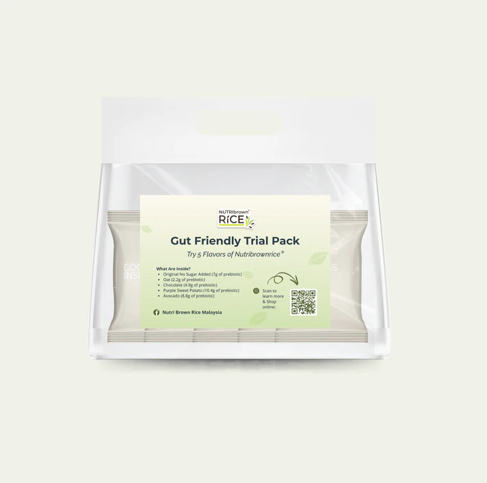 Nutribrown Rice Trial Pack | 5 Prebiotic Drink Flavours