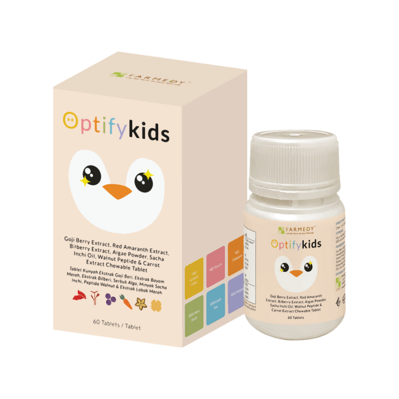 OptifyKids - Eye care supplement for kids [60 tablets/bottle]
