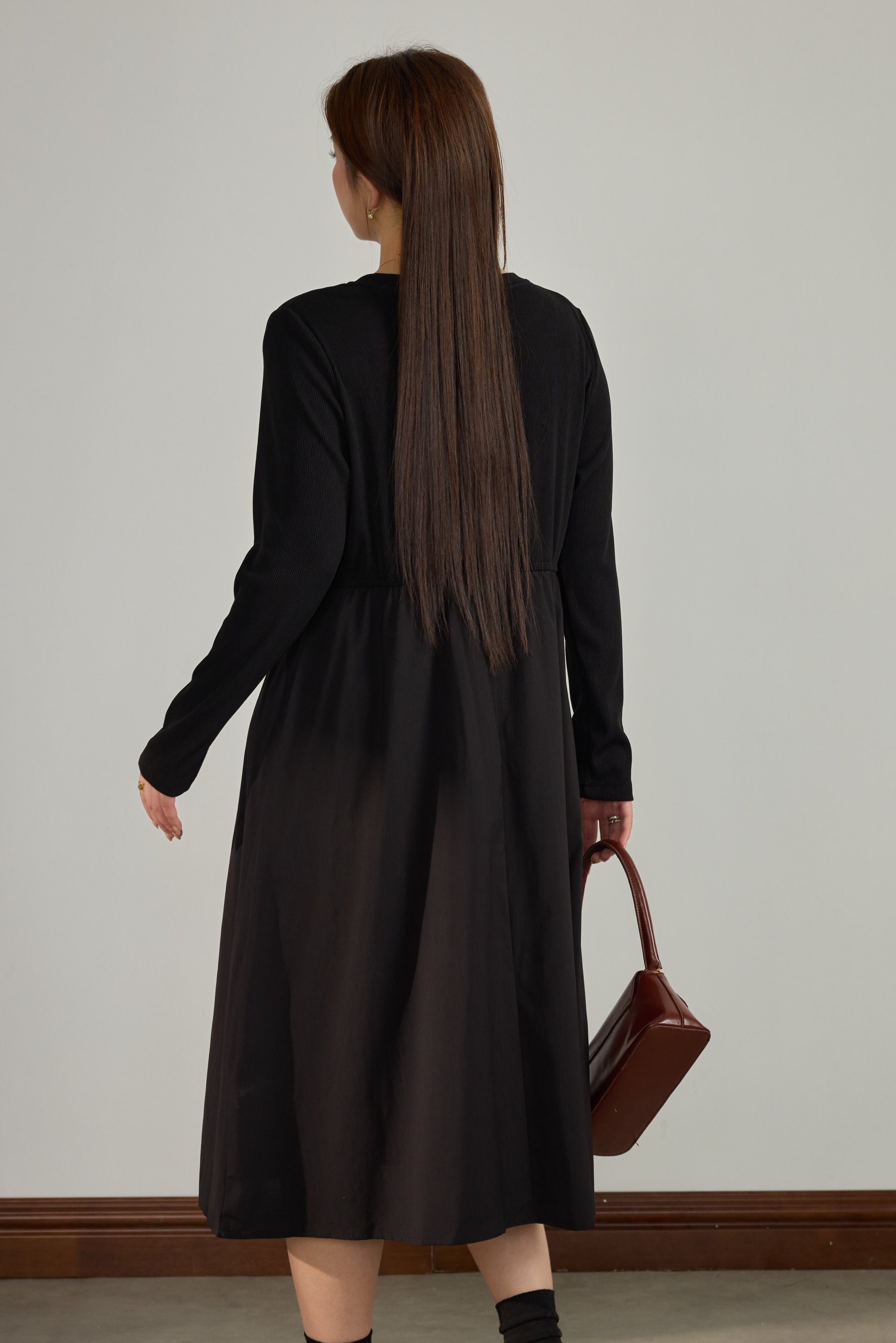 Design Sense Waist-Cinching Elegant Dress DDQ2037