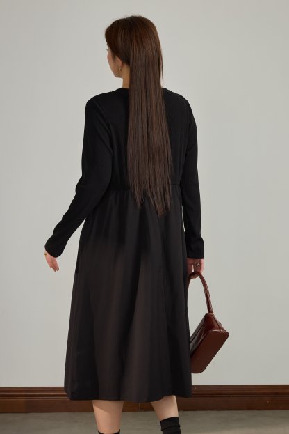 Design Sense Waist-Cinching Elegant Dress DDQ2037