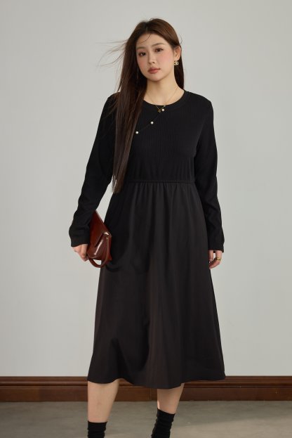 Design Sense Waist-Cinching Elegant Dress DDQ2037