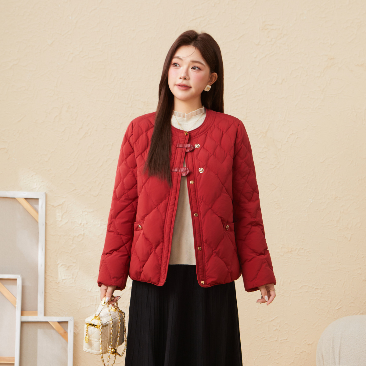 Warm quilted down jacket EDY5693