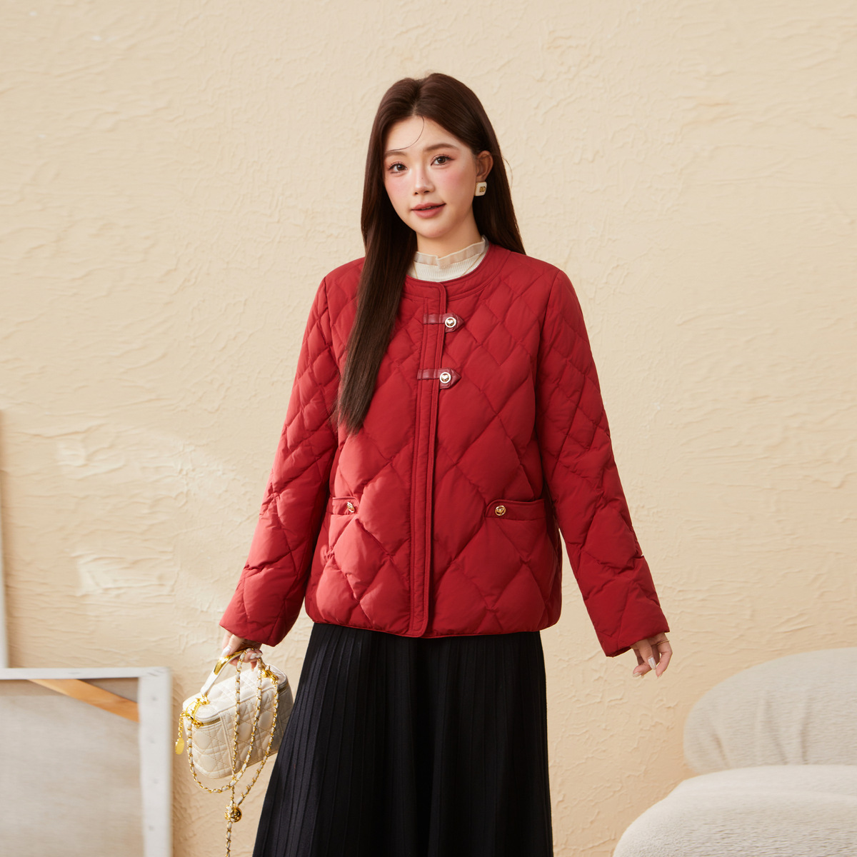 Warm quilted down jacket EDY5693