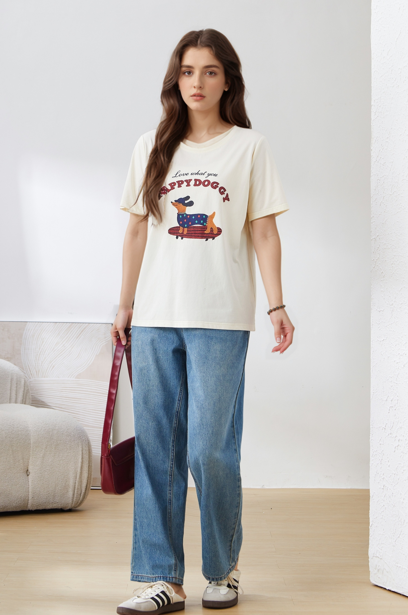 Dachshund Printed T-Shirt EXZ3067