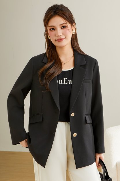 Double Button Notch Lapel Blazer DDW1953