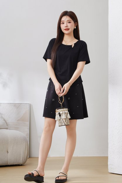 SEA Pleated Waist Tencel Cotton Top EXZ5068