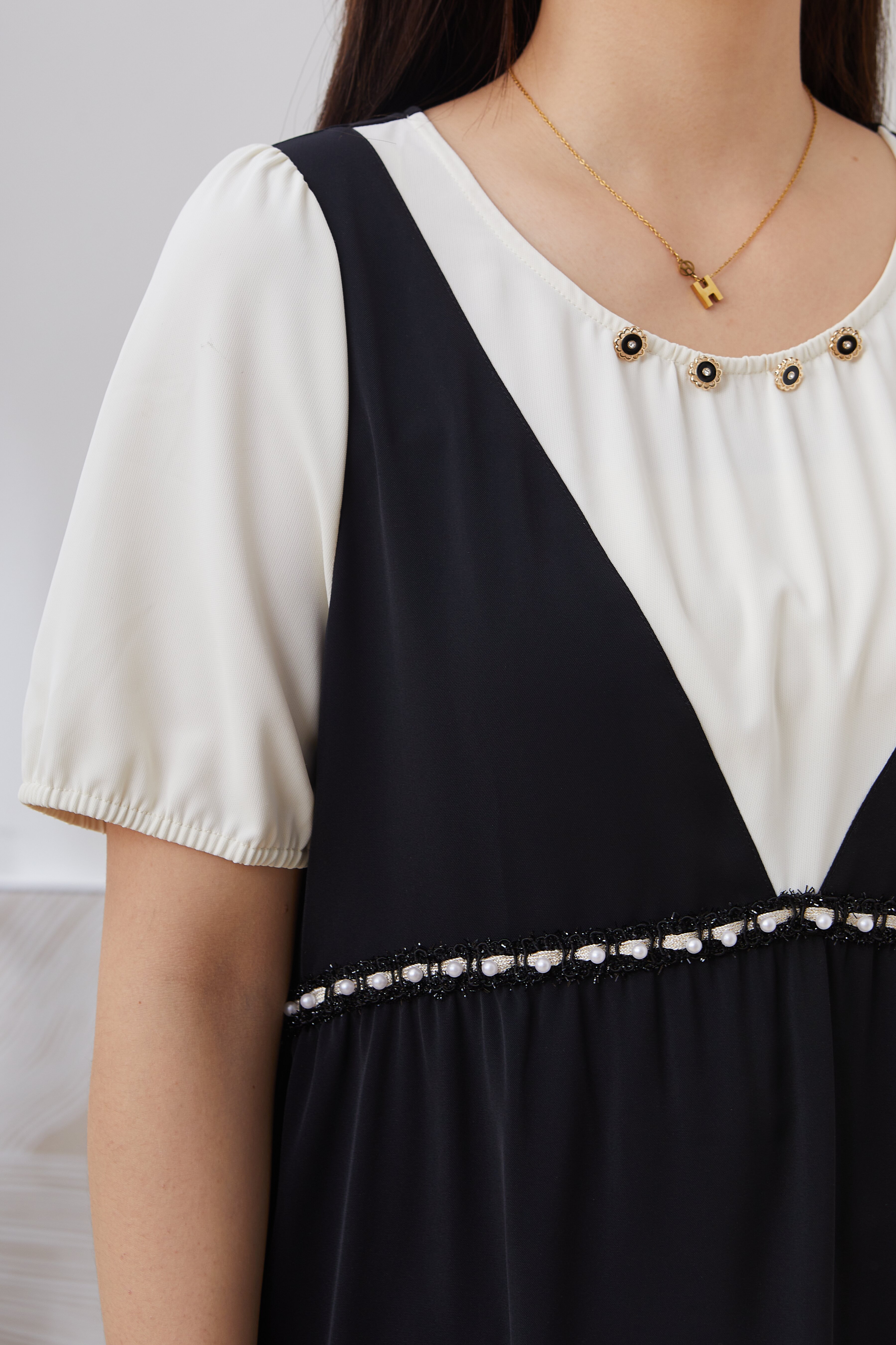 Loose Color Block Patchwork Dress EXQ3060