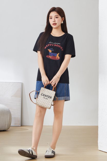 Dachshund Printed T-Shirt EXZ3067