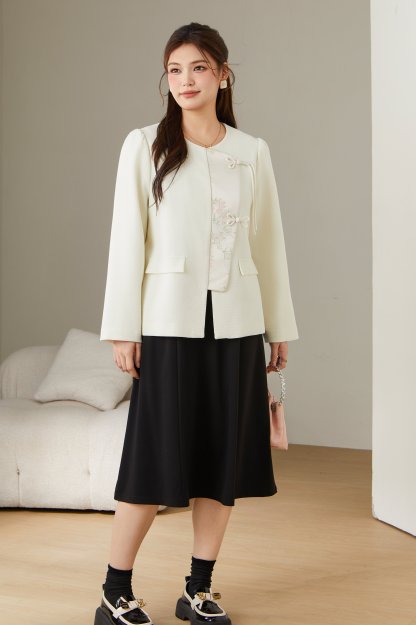 Chinese Style Chinese Knot Button Coat Ddw1963