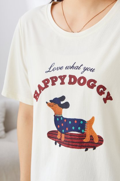 Dachshund Printed T-Shirt EXZ3067