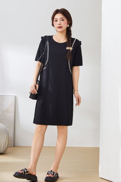 Flounced Sleeve Dress Suit Ext2952n
