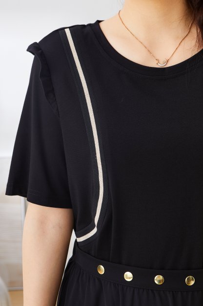 Flounced Sleeve Dress Suit Ext2952n