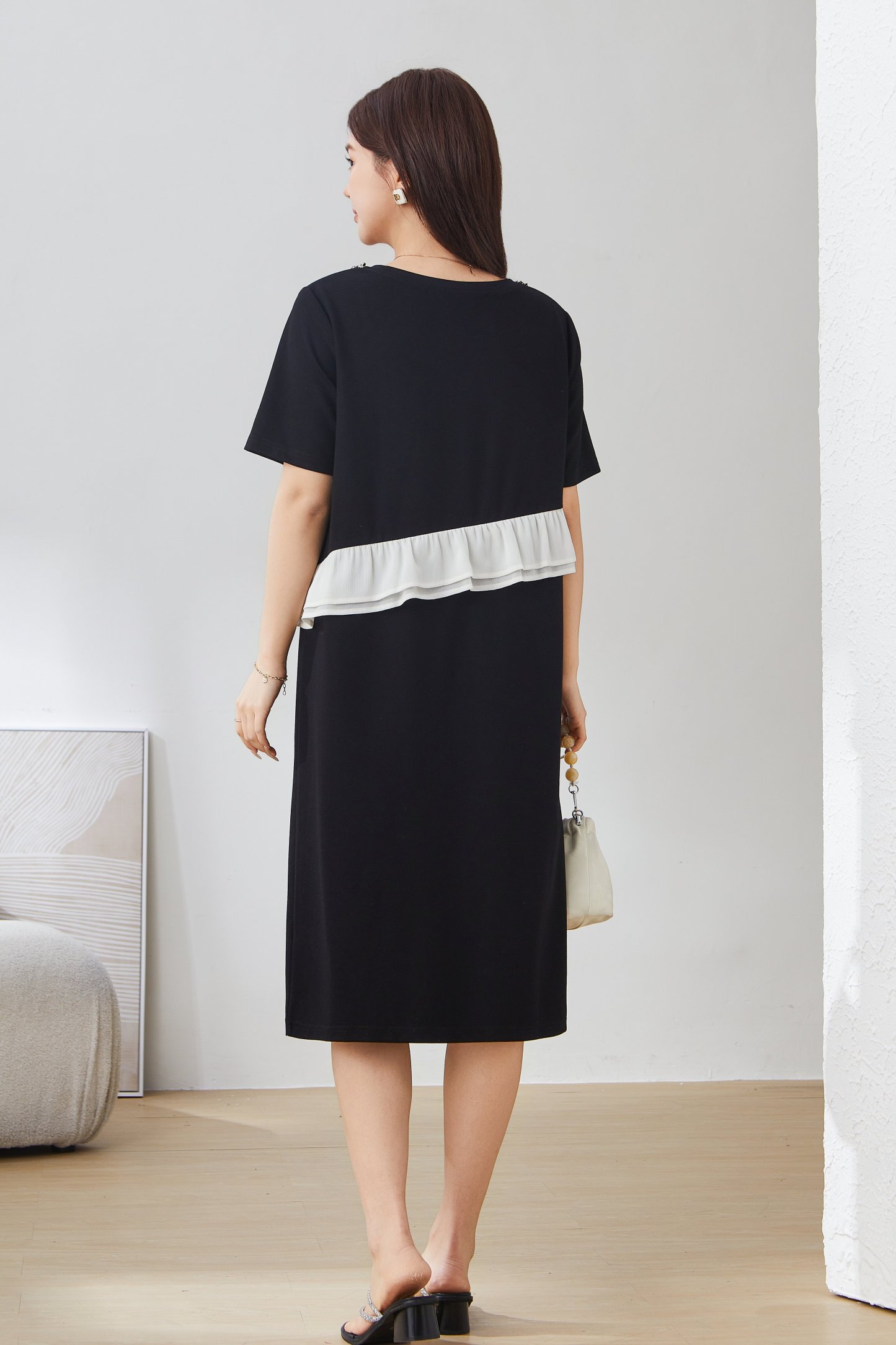 SEA Sweet Style Ruffled Waist Dress EXQ2908