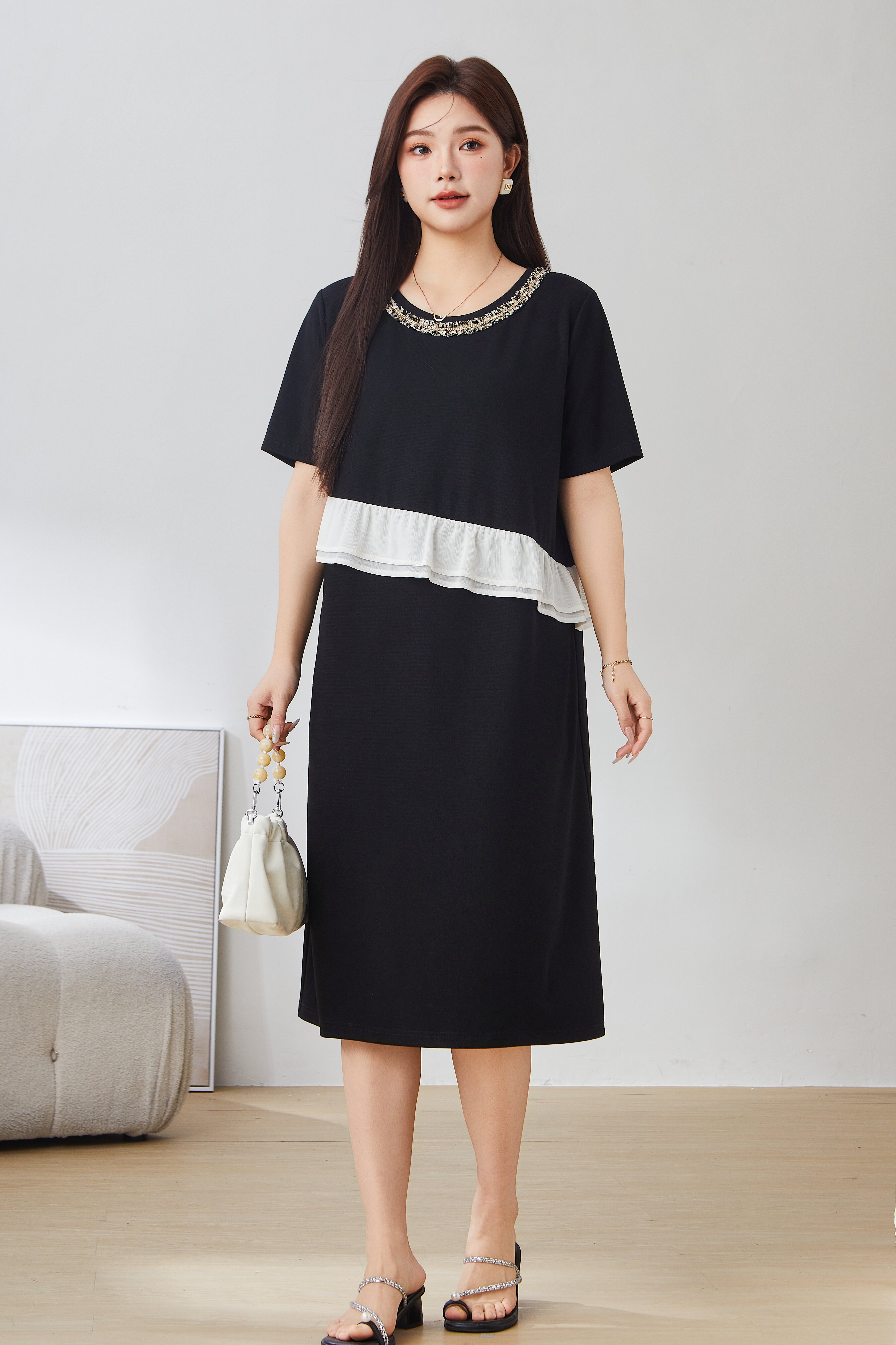 SEA Sweet Style Ruffled Waist Dress EXQ2908