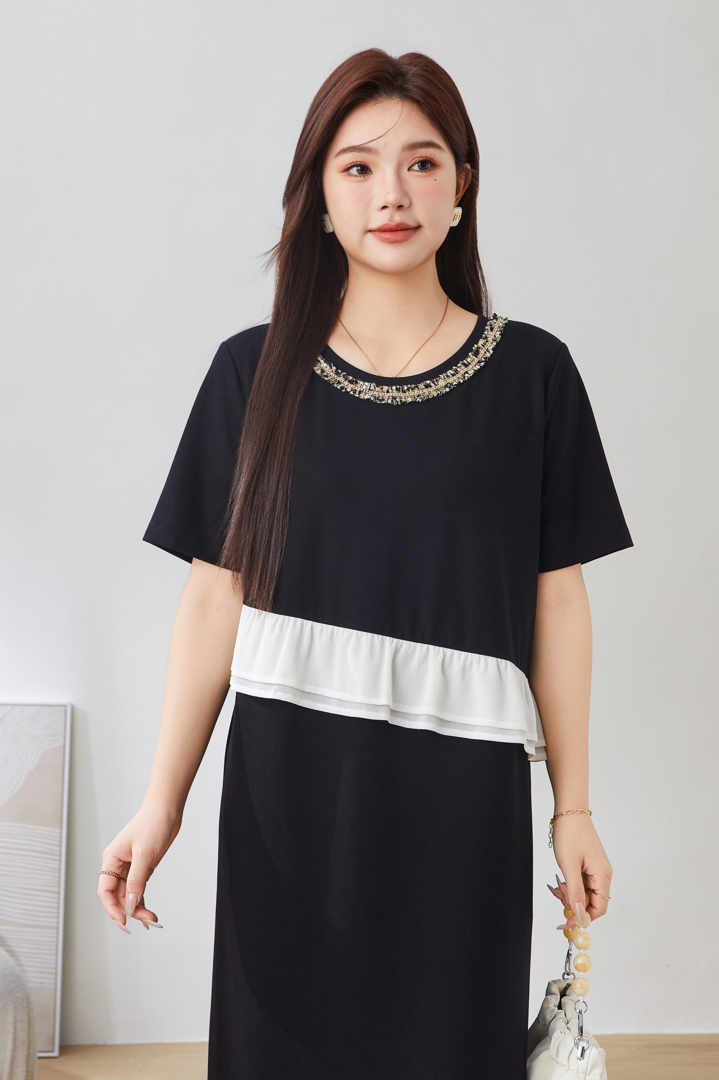 SEA Sweet Style Ruffled Waist Dress EXQ2908