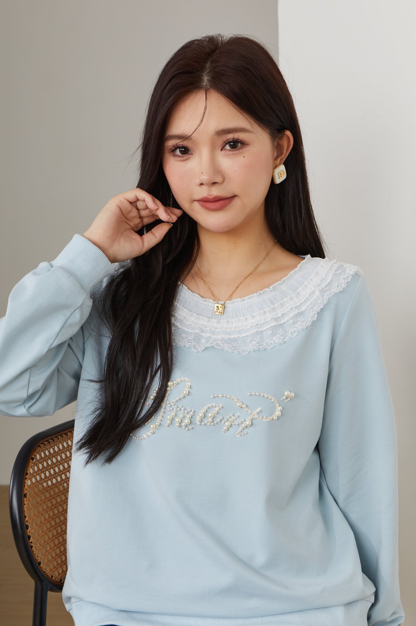 Printed Patchwork Lace T-Shirt Top ECZ2558