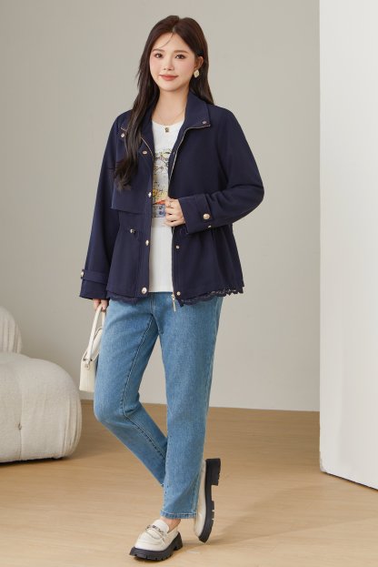 Lace patchwork waistcoat DDW2138