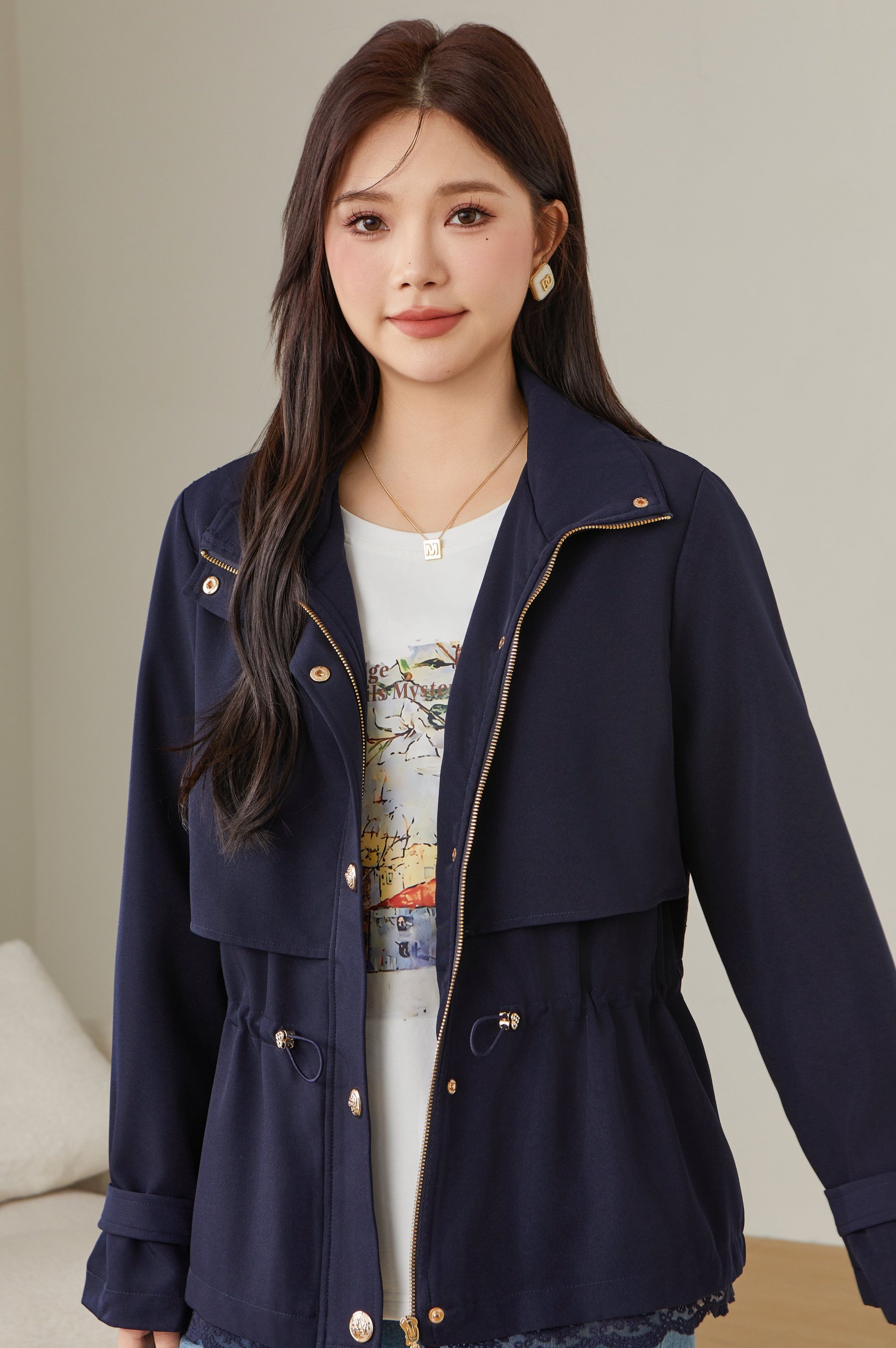 Lace patchwork waistcoat DDW2138