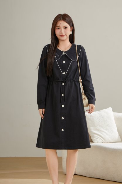 Pear-Shaped Waist Dress Dcq0718n