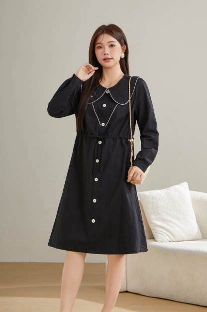 Pear-Shaped Waist Dress Dcq0718n