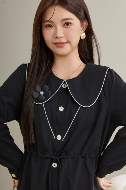 Pear-Shaped Waist Dress Dcq0718n